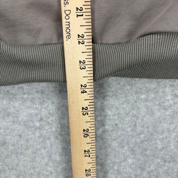 Fashion Quarter Zip Pullover Womens S Tan Sweatshirt Plain Minimalist Casual NWT - Picture 3 of 10